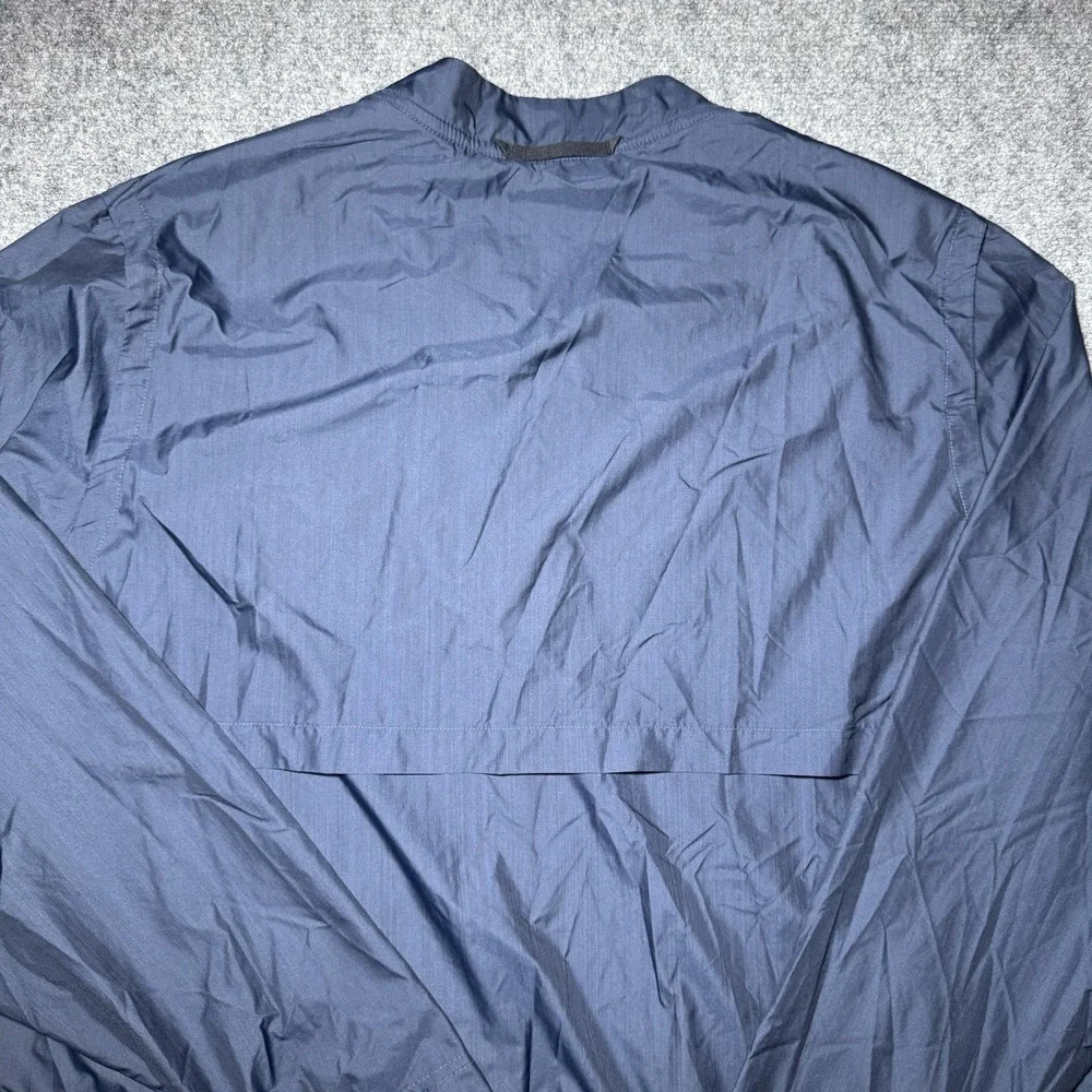 Nike Ole Miss Rebels Windbreaker Men Size XXL Navy Quarter Zip Old Logo 2XL